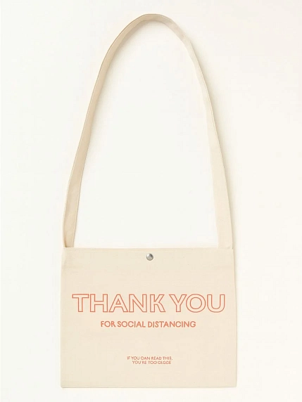 Сумка шоппер на кнопке «Social distancing», фото 1.