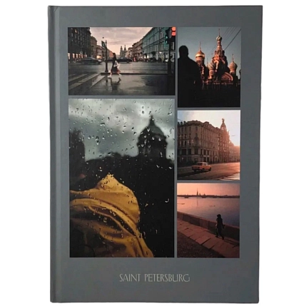 Блокнот Подписные изделия «Petersburg. Yellow», А5, серый, фото 1.