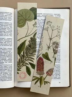 Закладка «Листья с красным» № 4