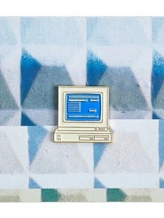 Металлический значок Heart of Moscow «Компьютер» серия 90-е