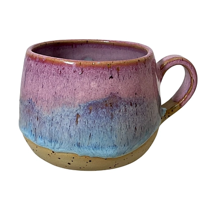 Кружка ручной работы Рассвет «Рассвет», розово-голубая, керамика, 250 мл, фото 1.