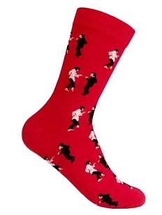 Носки «Криминальное чтиво», р-р 35-40, красные