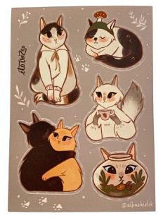 Стикерпак «Кошечки», А6