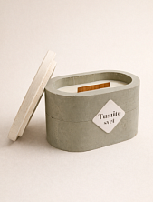 Интeрьерная свеча «Цветок каннабиса», соевый воск, большая