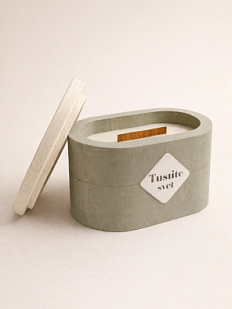 Интeрьерная свеча «Цветок каннабиса», соевый воск, большая