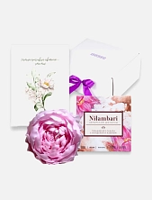 Подарочный набор со свечой ручной работы, шоколадом и авторской открыткой №5