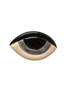 Брошь из керамики КерамЕлКа «Глаз большой», голубой