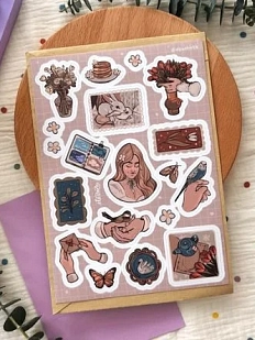 Стикерпак «Нежно», А5