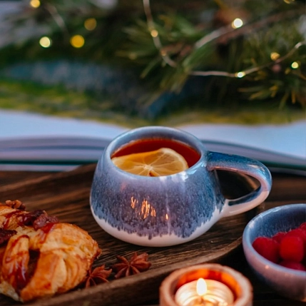 Кружка ручной работы вулкан VELES «Илулиссат», фарфор, 250 мл, фото 2.