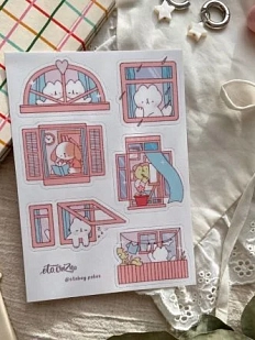 Стикерпак «Окошки», А6