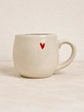 Кружка ручной работы НАДО ЖЕ с подвеской сердечком и росписью «Бегемот», белая, керамика, 250 мл, превью фото 4