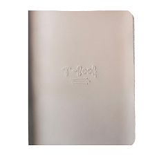 Ежедневник-органайзер в кожаной обложке «T-book», бежевый
