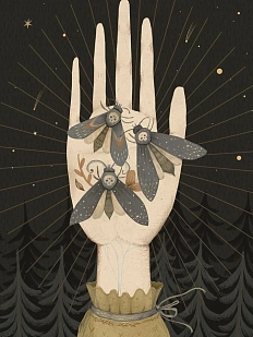 Открытка «Мотыльки», Дворникова Александра