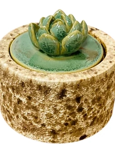 Шкатулка «Суккуленты №3», 7 см, керамика