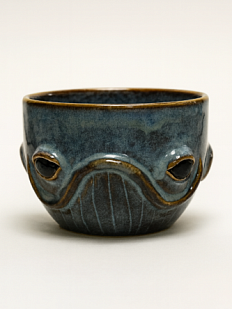 Кружка ручной работы «Кит», синяя, керамика, 300 мл