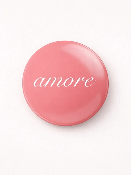 Закатной значок «Amore», металл, 25 мм, фото 1.