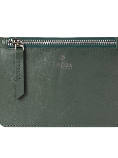 Дорожный кошелек ручной работы, Kokosina bags, натуральная кожа, зелёный