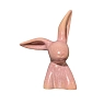 Статуэтка ручной работы Ручная глина «Кролик», розовая, керамика, превью фото 1