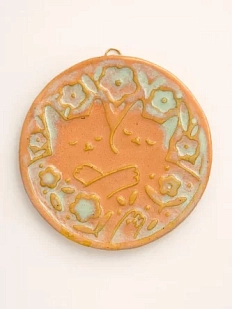 Керамический изразец Катя Салденик «Котики», румянец