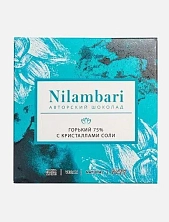 Шоколад Nilambari горький 75% с кристаллами соли
