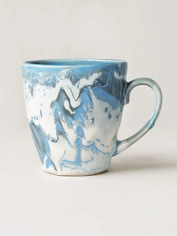 Кружка ручной работы Тата вытворяет/NF ceramics «Тревожный сырок», керамика, 400 мл, фото 2.