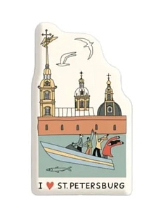 3Д Стикер на телефон «Петропавловская крепость», объёмный