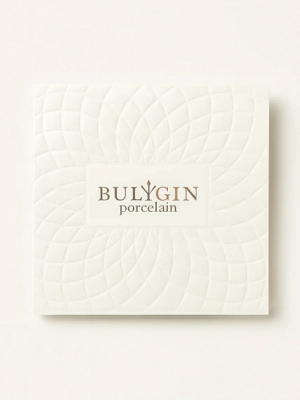 Игрушка новогодняя Фарфор Булыгина «Ключик», бело-золотистая, фото 6.