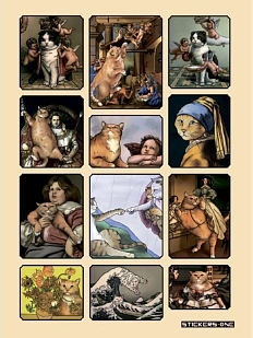 Стикерпак «Cat art»