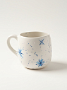 Кружка ручной работы круглая «Снежинки», керамика 500 мл, превью фото 1
