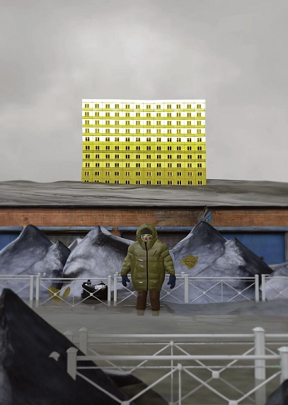 Открытка ШКЯ «Парень на остановке», А6, фото 1.