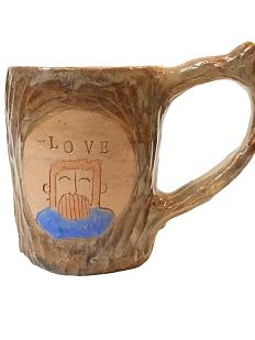 Кружка ручной работы Лесник, керамика, 300 мл