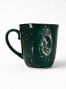 Кружка ручной работы NF ceramics «Когда мне грустно, я колдую», тёмно-зелёная, керамика, 400 мл, превью фото 5