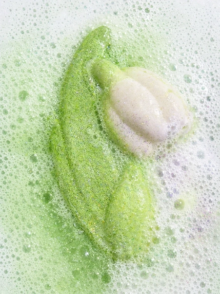 Бомбочка для ванны Nyash Nyash «Подснежник», зеленая, фото 2.