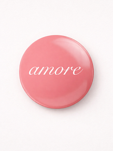 Закатной значок «Amore», металл, 25 мм