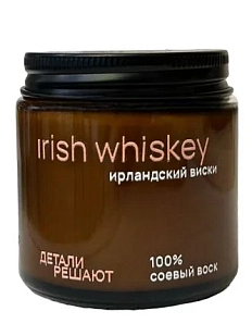 Соевая свеча в стеклянной банке «Ирландский виски», 100 мл
