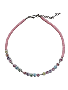 Чокер ручной работы с надписью «Я вообще делаю что хочу», бисер