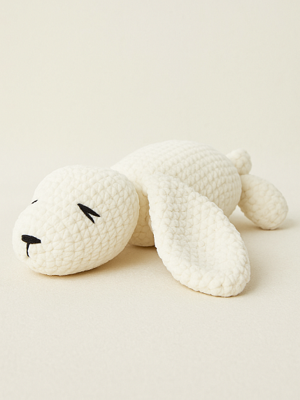 Игрушка ручной работы «Морской котик» плюшевый, белый, фото 3.