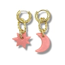 Серьги из фарфора «Луна и звезда», превью фото 1