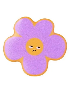 3Д Стикер на телефон «Цветочек Скептик», сиреневый, объёмный