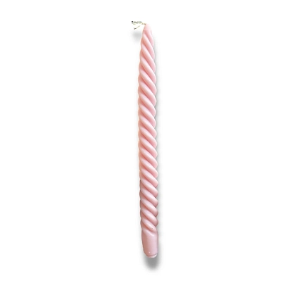 Свеча ручной работы «Мороженка», светло-розовый, фото 1.