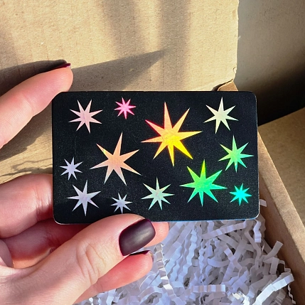 Наклейка на карту «Звёзды», фото 3.