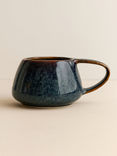 Кружка ручной работы Вулкан VELES «Полночь Волшебства», фарфор, 250 мл