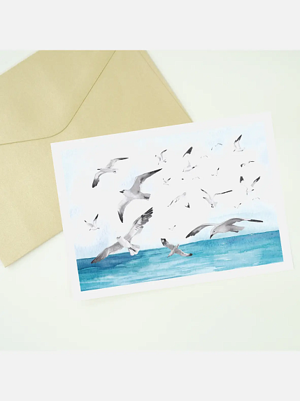 Открытка DARI DARI «Чайки и море», А6, фото 2.