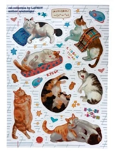 Стикерпак Лавкот «Сонные котики», А6