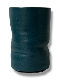Стакан ручной работы «Астор», тёмно-зелёный, керамика, 500 мл