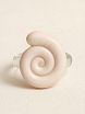 Кольцо ручной работы Ракушка, полимерная глина, превью фото 5