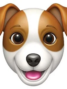 3D Стикер на телефон с собакой, джек-рассел-терьер, объёмный