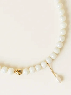 Чокер ручной работы «Serene», перламутр, латунь