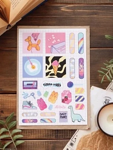 Стикерпак «Зарядись цветом», А5