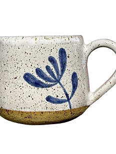 Кружка ручной работы Большой цветок, керамика, 300 мл